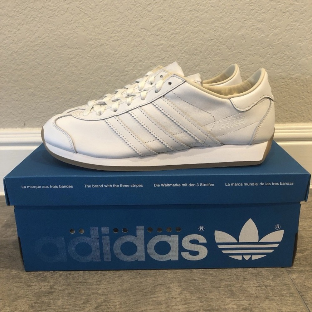 New Adidas Original Country Japan Sneakers Cloud White Gum Men Shoes Multi Sizes - Picture 3 of 7